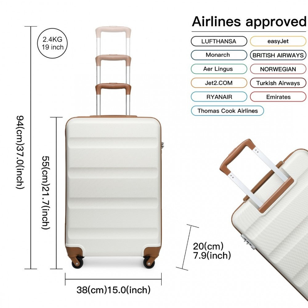 Kono K2191 Hard Shell Luggage With TSA Lock