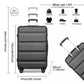 Kono K2191 Hard Shell Luggage With TSA Lock