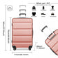 Kono K2191 Hard Shell Luggage With TSA Lock
