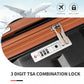 Kono K2292L Hard Shell Luggage With TSA Lock