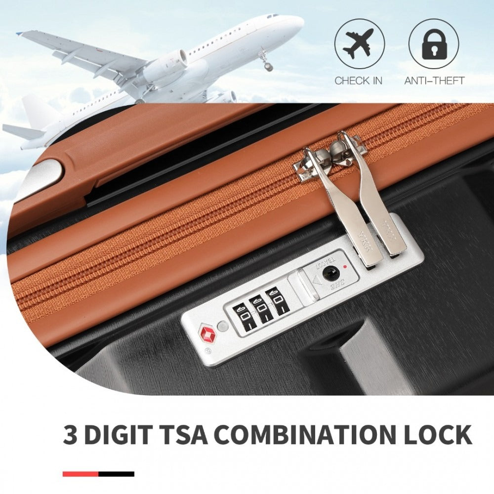 Kono K2292L Hard Shell Luggage With TSA Lock