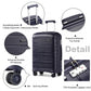 Kono Horizon 4 Wheel Hard Shell Suitcase with TSA Lock