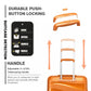 Kono Roamer Bright 4 Wheel Hard Shell Luggage With TSA Lock