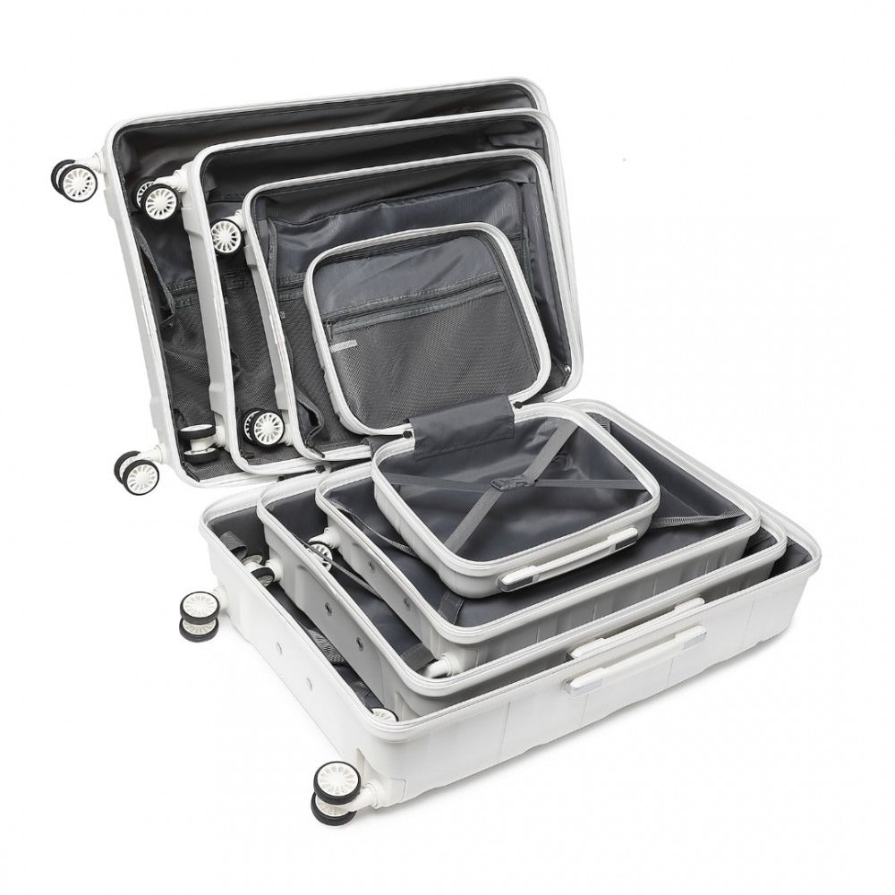 Kono K2094L Hard Shell 4 Piece Suitcase Set