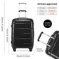 Kono K1997L Hard Shell Luggage With TSA Lock