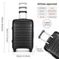 Kono Horizon 4 Wheel Hard Shell Suitcase with TSA Lock