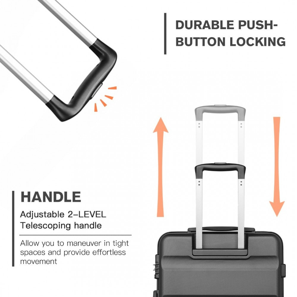 Kono K2191 Hard Shell Luggage With TSA Lock