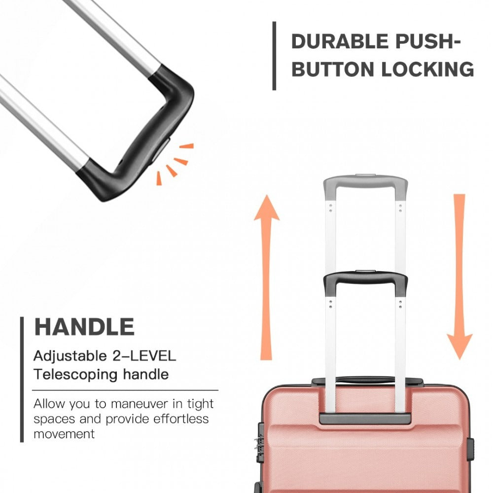 Kono K2191 Hard Shell Luggage With TSA Lock