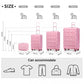 Kono K2292L Hard Shell Luggage With TSA Lock