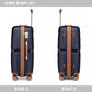 Kono Atlas Lightweight 4 Wheel Hard Shell Luggage With TSA Lock