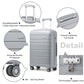 Kono Horizon 4 Wheel Hard Shell Suitcase with TSA Lock