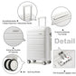 Kono Horizon 4 Wheel Hard Shell Suitcase with TSA Lock