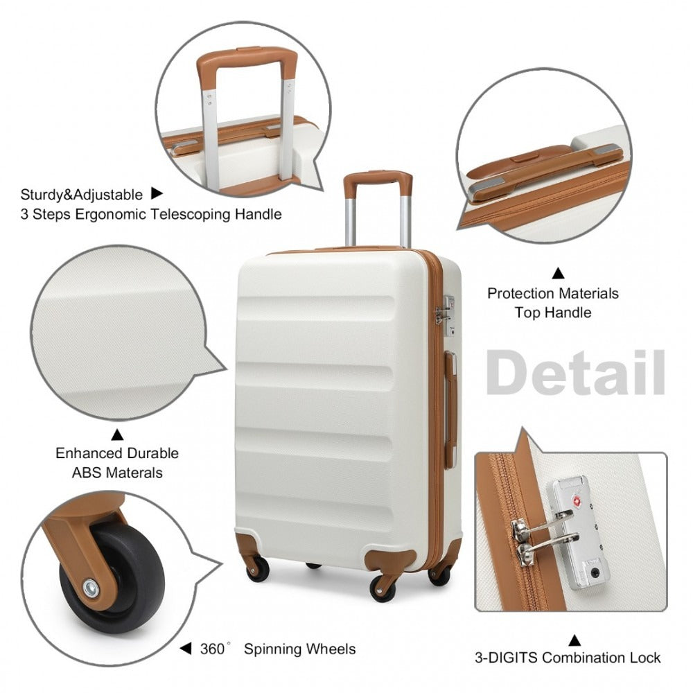 Kono K2191 Hard Shell Luggage With TSA Lock