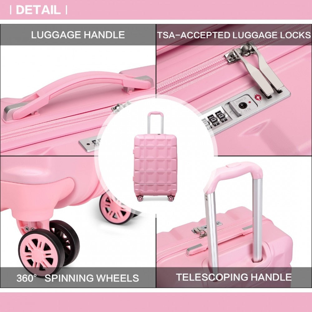 Kono K2292L Hard Shell Luggage With TSA Lock