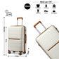 Kono Atlas Lightweight 4 Wheel Hard Shell Luggage With TSA Lock