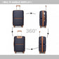 Kono Atlas Lightweight 4 Wheel Hard Shell Luggage With TSA Lock