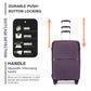 Kono Drift 4 Wheel Lightweight 4 Wheel Luggage With TSA Lock