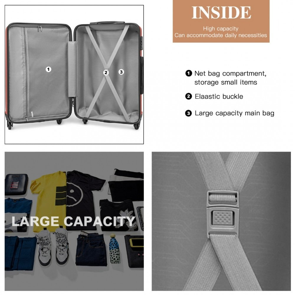 Kono K2191 Hard Shell Luggage With TSA Lock