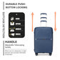 Kono Drift 4 Wheel Lightweight 4 Wheel Luggage With TSA Lock
