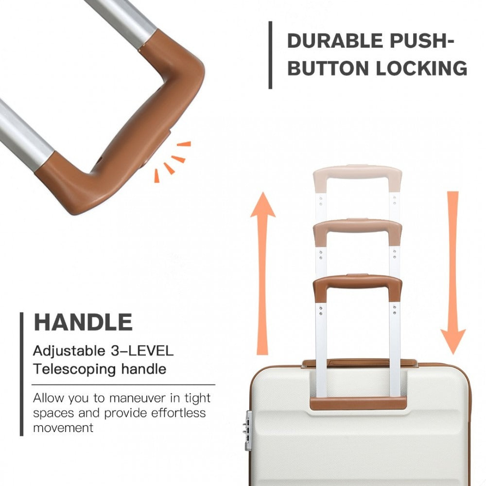 Kono K2191 Hard Shell Luggage With TSA Lock