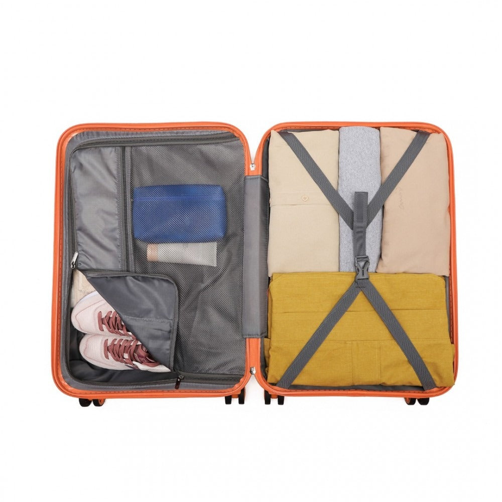 Kono K2292L Hard Shell Luggage With TSA Lock