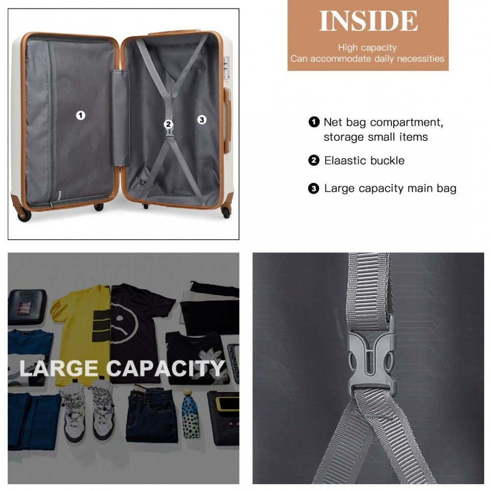 Kono K2191 Hard Shell Luggage With TSA Lock