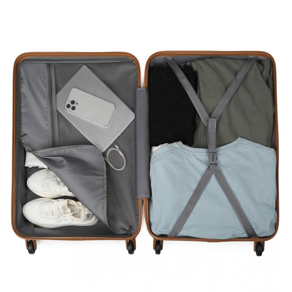 Kono K2191 Hard Shell Luggage With TSA Lock