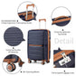 Kono Atlas Lightweight 4 Wheel Hard Shell Luggage With TSA Lock