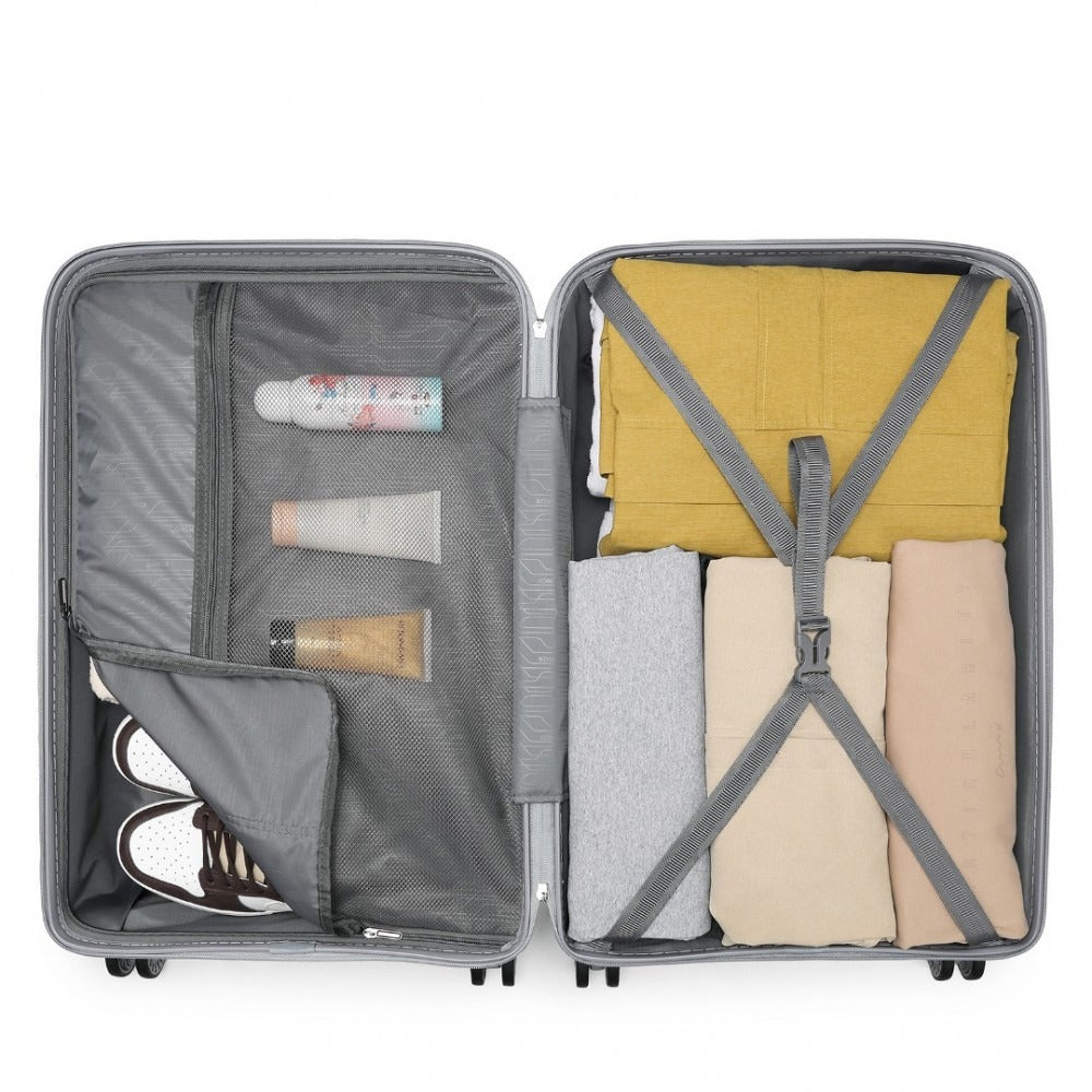 Kono Horizon 4 Wheel Hard Shell Suitcase with TSA Lock