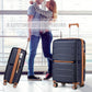 Kono Atlas Lightweight 4 Wheel Hard Shell Luggage With TSA Lock